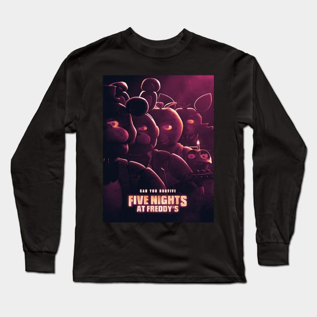 Five nights at Freddy’s artwork t shirt Long Sleeve T-Shirt by SAN ART STUDIO 